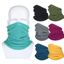 Winter Fleece Ski Neck Warmer Gaiter Tube Scarf Half Face Mask for Cold Weather