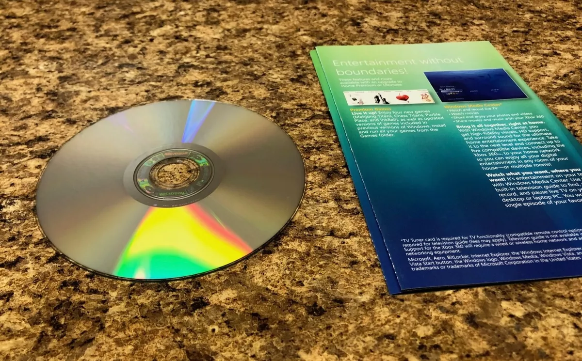 Microsoft Windows Vista Anytime Upgrade Disc w/ Case and Booklet 32 Bit