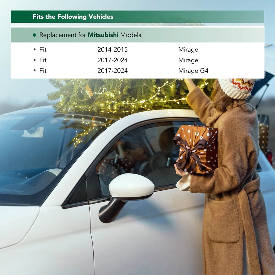 Guardabarros triángulo esquinero espejo retrovisor delantero derecho para Mitsubishi Mirage Mirage G4 Foto 2 de 4