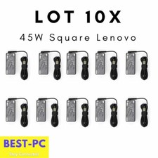 LOT OF 10 OEM Genuine Lenovo Square Slim Tip 45W 20V 2.25A AC Adapter Charger