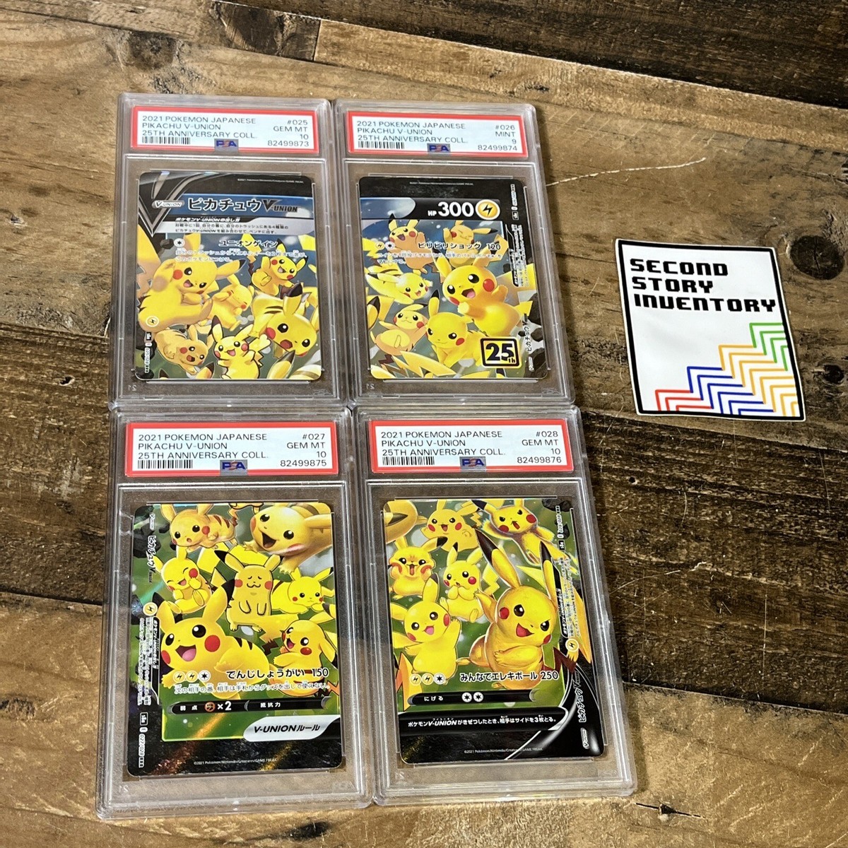 PIKACHU V-UNION Set 2021 POKEMON JAPANESE 25TH ANNIVERSARY PIKACHU V-UNION Set 2021 POKEMON JAPANESE 25TH ANNIVERSARY