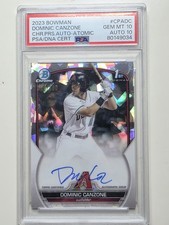 2023 Bowman Chrome Dominic Canzone Atomic Auto /100