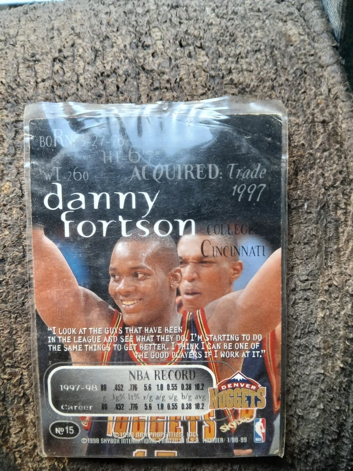 运动卡棒球卡编号 15 Danny Fortune 1998 — 第 3/3 张图片