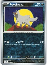 Poochyena 105/162 Temporal Forces Reverse Holo Common