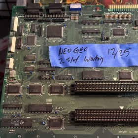 Neo Geo Mvs 2 Slot Pcb Tested On 12-25 -25. Working sound issues 
