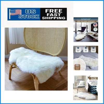Plush 2x3 Genuine Sheepskin Rug -  Softness for Bedroom & Living Room