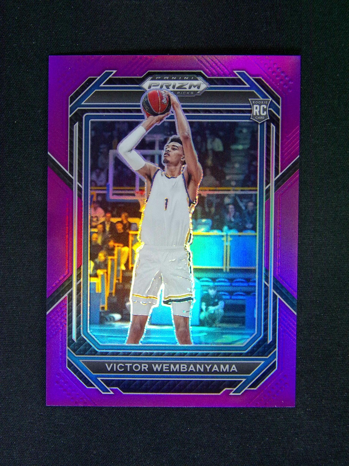 2023 Panini Prizm Draft Picks Victor Wembanyama #2 RC Rookie Purple /75