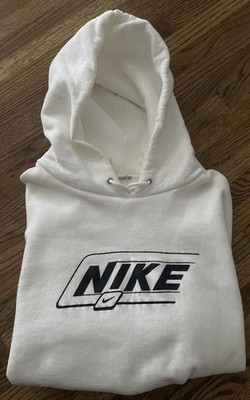 Vintage Nike 90s Spellout Hoodie Rare Logo Heavyweight Cotton Sweatshirt Large