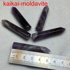 5Pcs/lot natural amethyst stone high quality healing point crystal pillar FJ065