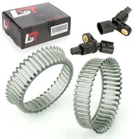 2X Abs-Sensor Und Abs-Ring Set Hinterachse Drehzahlregler FüR Skoda Octavia I