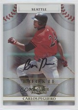 2008 Donruss Threads Rookie Gold Signatures 15/25 Carlos Peguero #103 Auto 0q3