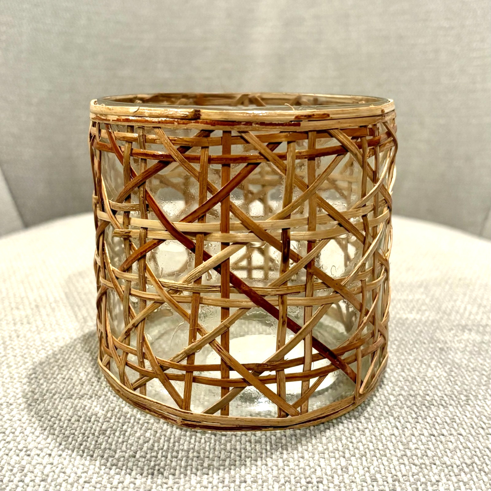 Vase Boho Rattan Wicker Decor