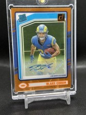 2024 Panini Clearly Donruss - Rated Rookie Blake Corum #76 Orange Auto /249 (RC)