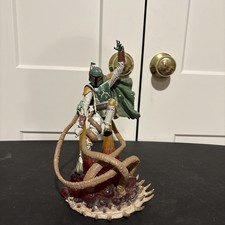 BOBA FETT Sarlacc Escape Hasbro Star Wars Unleashed 2003 Figure Statue