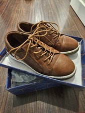 Hawkwell Kids Lace Up Faux Leather Sneakers, Boys Size 2