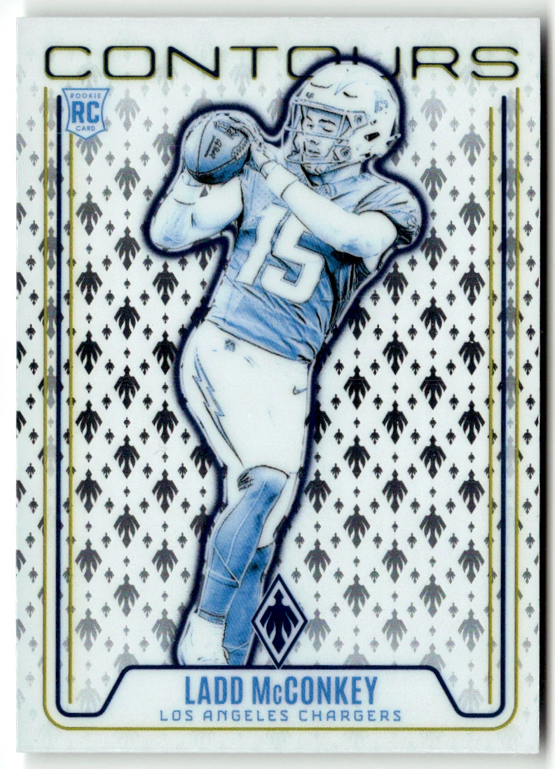 Panini Phoenix Football NFL Rookie Contours No. CON-LMY Ladd McConkey