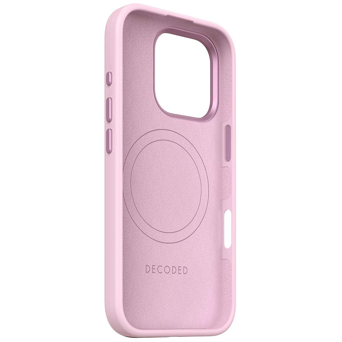 Coque silicone rose iPhone 16 Pro Décodée avec protection antibactérienne - 4