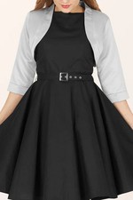 Stunnning Formal Long Sleeve Wedding Bridesmaid Prom Bolero Shrug Jacket-small