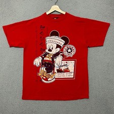 Vintage Mickey Unlimited Jerry Leigh T-shirt Adult One Size Fits All Red Graphic