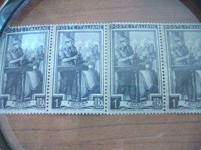 Briefmarken Italien Arbeitsserie ''L'officina'' Piemont 1950 1 Lira