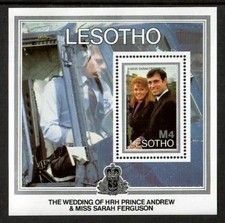 Lesotho 1986, Scott 548, Prince Andrew , MNH