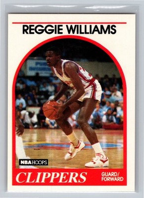 1989-90 NBA Hoops - Reggie Williams #128 (RC)