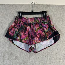 Lululemon Hotty Hot Low Rise Short 2.5" Hyper Flow Pink Multi Sz 6 Lined