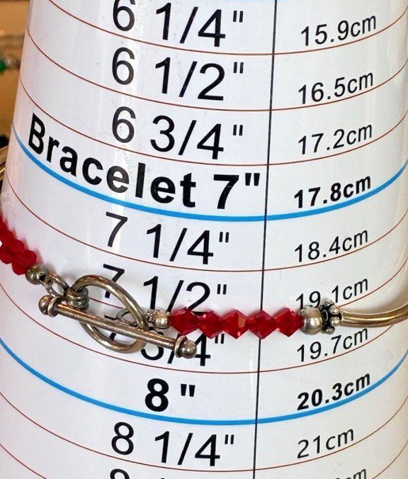 Brilliant Ruby Red & Clear Austrian Crystal Brace… - image 8