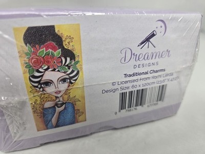 Dreamer Designs DIY Diamond Canvas Painting Kit Traditional Charms Woman Flowers