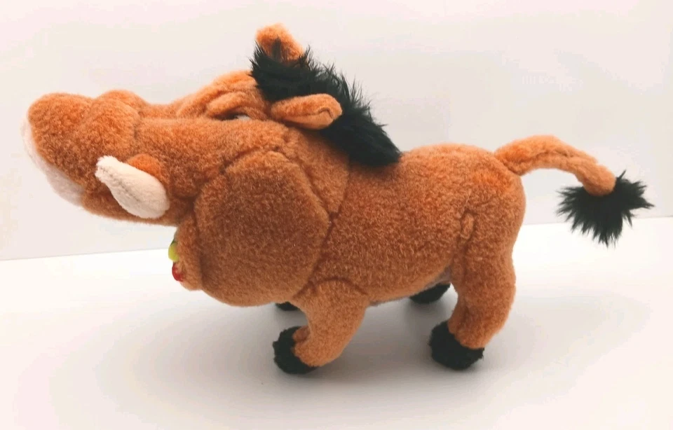 VTG Applause Lion King Pumbaa Warthog Bugs in Mouth 10.5" Plush Posable Legs  - Image 4 of 4