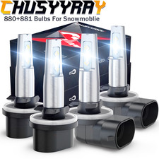 For Arctic Cat M1000 M5 M6 M7 M8 4x 894 893 LED Headlight Hi/Lo Beam Combo Bulbs