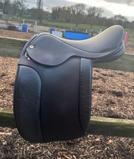Black country poppy 15.5” saddle wide