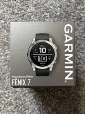 Garmin Fenix 7 Silver / Graphite | Boxed | GPS Multisport Smartwatch | Fast Ship