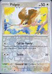 Pidgey 016/165 Reverse Holo Scarlet & Violet 151 Pokemon TCG