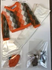 Vintage KEN ROLLER SKATE DATE Complete Outfit #1405 Knit Sweater, Pants, Skates+
