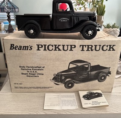 VINTAGE JIM BEAM PICKUP TRUCK CLERMONT SUPPLY DECANTER EMPTY W/BOX NO PAPERS