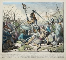 Ekkehard I von Scheyern Graf von Bayern Schlacht Ritter Holzschnitt 1880