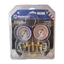 Mastercool 59161 R410a R22 R404a 2-way Brass Manifold Gauge Set 60 Hoses