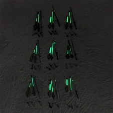 1 Set Color Luminous Watch Hands (6 PCS) for Quartz Movement VK63