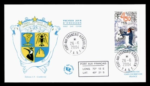 DR WHO 2004 FRENCH ANTARCTIC FSAT FDC PENGUIN 4.50 M76786
