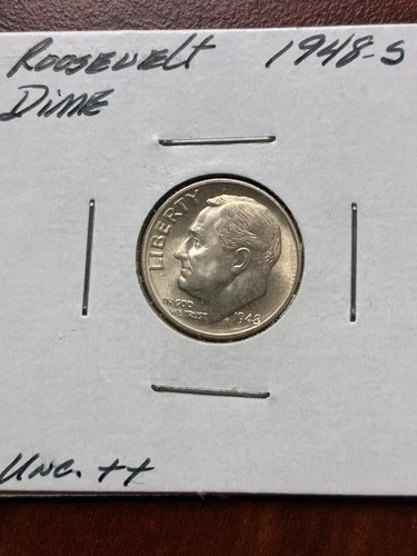 1948 S Roosevelt Dime 90% Silver  Uncirculated