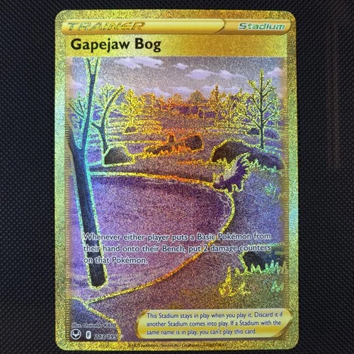 Gapejaw Bog (Secret) 213/195 Swsh12: Silver Tempest Holo Near Mint