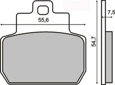 Fits RMS 22 510 0780 BRAKE PADS. MOTO. PIAGGIO BEVERLY 500CC