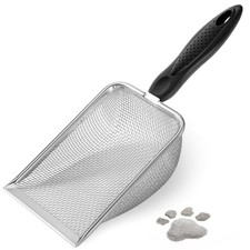 Stainless Steel Mesh Cat Litter Scoop Sand Sifter for Beach Shells Cat Litter