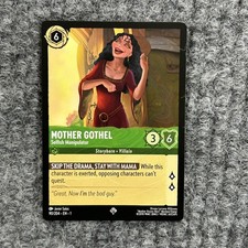 Disney Lorcana The First Chapter Mother Gothel 90/204 Super Rare Very Good