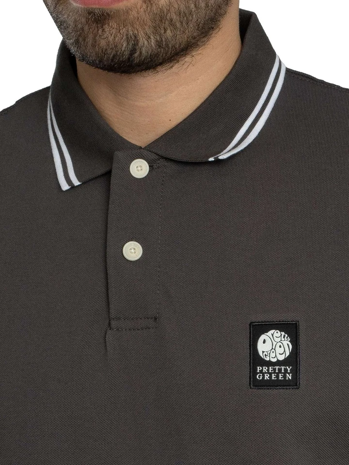 Pretty Green Pour des hommes Polo Rayner, Gris - Photo 4/4