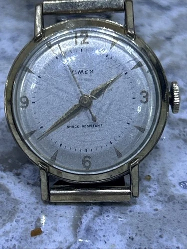 Vintage Timex Men's Wrist Watch Manual Wind Accurate Timepiece Shock Resistant