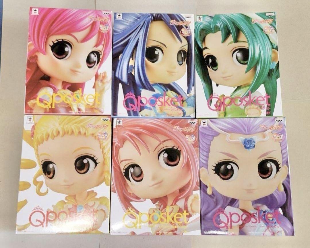Yes Precure 5 Qposket Figure Set 6 Pearl Color Banpresto Japan