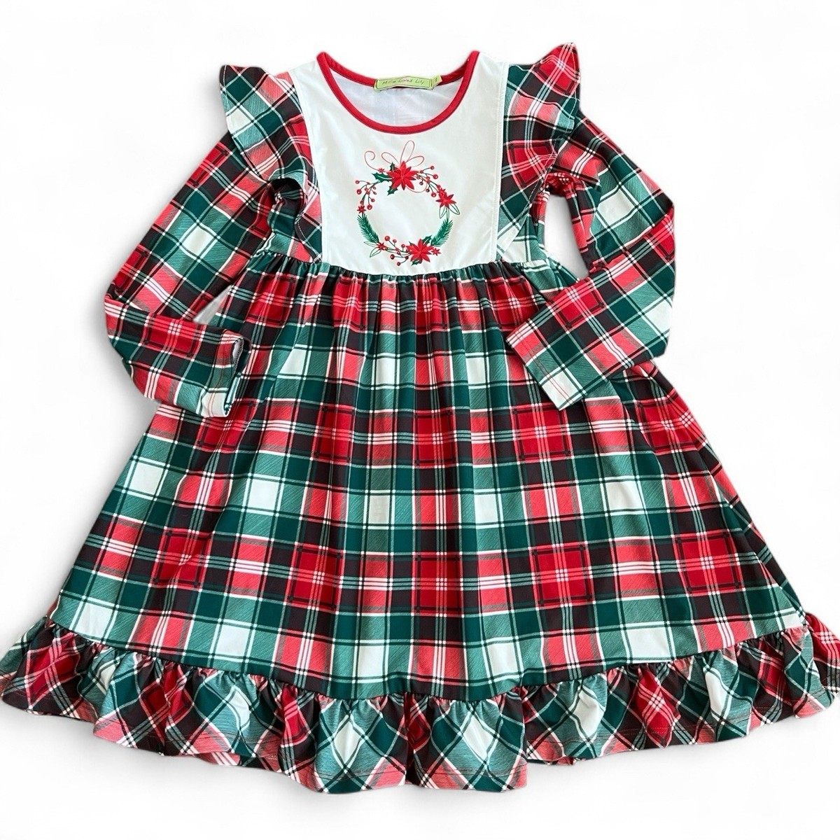 Millie Loves Lily Girls Dress Size 8 Christmas Holiday Plaid | eBay