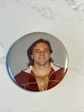 Larry Zbyszko Vintage AWA Wrestling Button 1980s